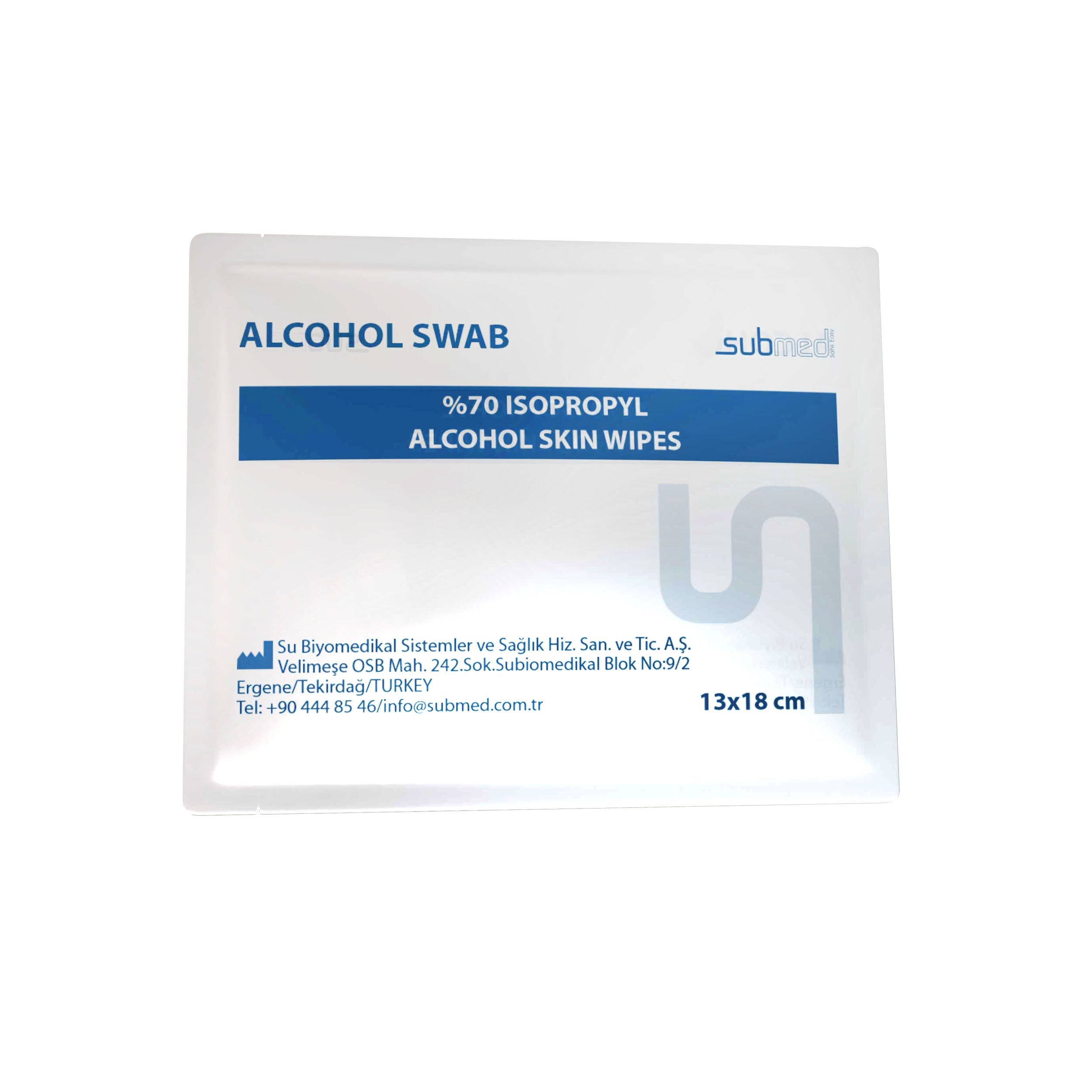 SUBMED Isopropyl Alcohol Wipes (2% CHG/70% IPA) - view 2
