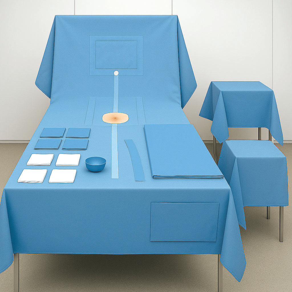 SUBMED Complete C-Section Surgical Drape Set - view 2