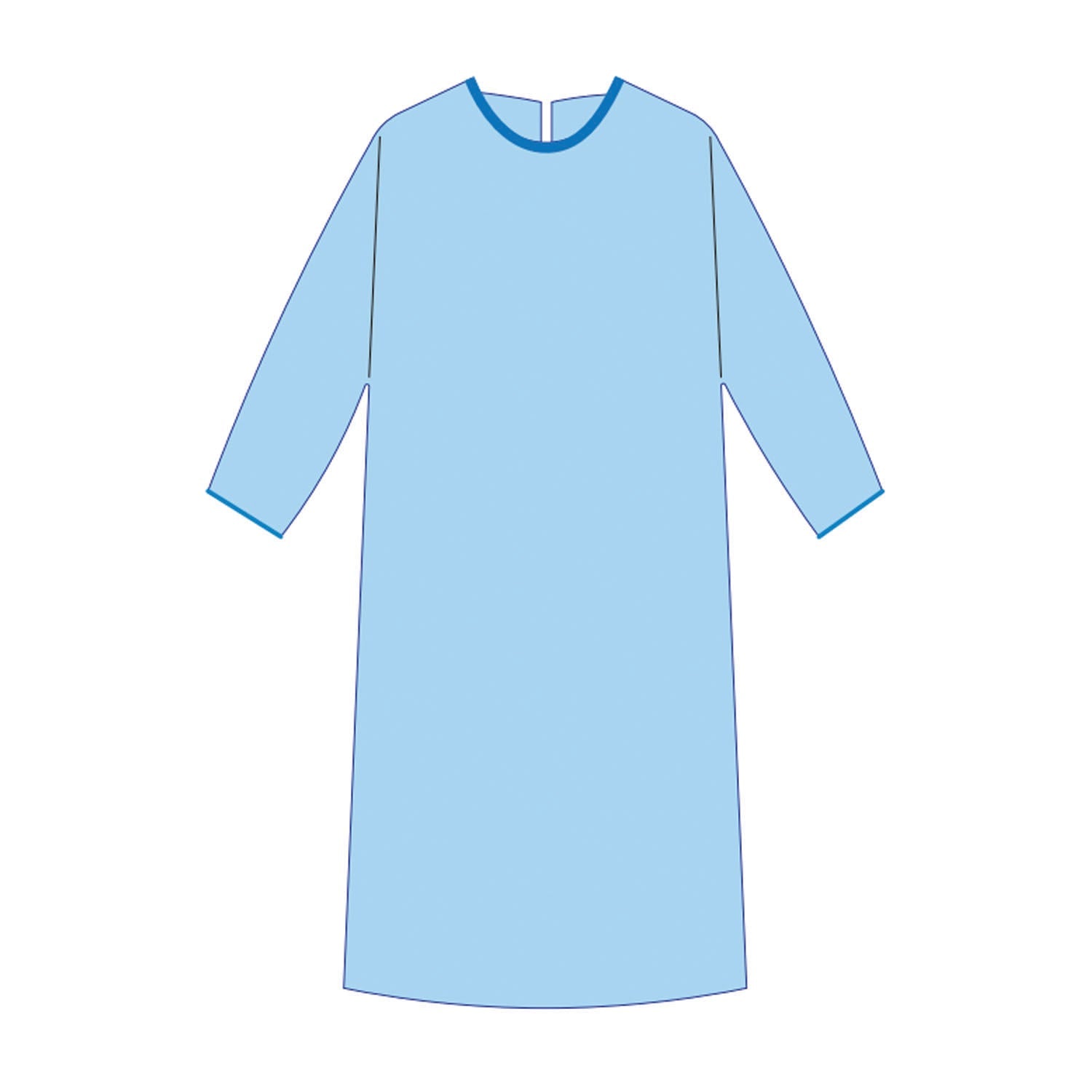 SUBMED Patient Gown with Elastic Cuff
