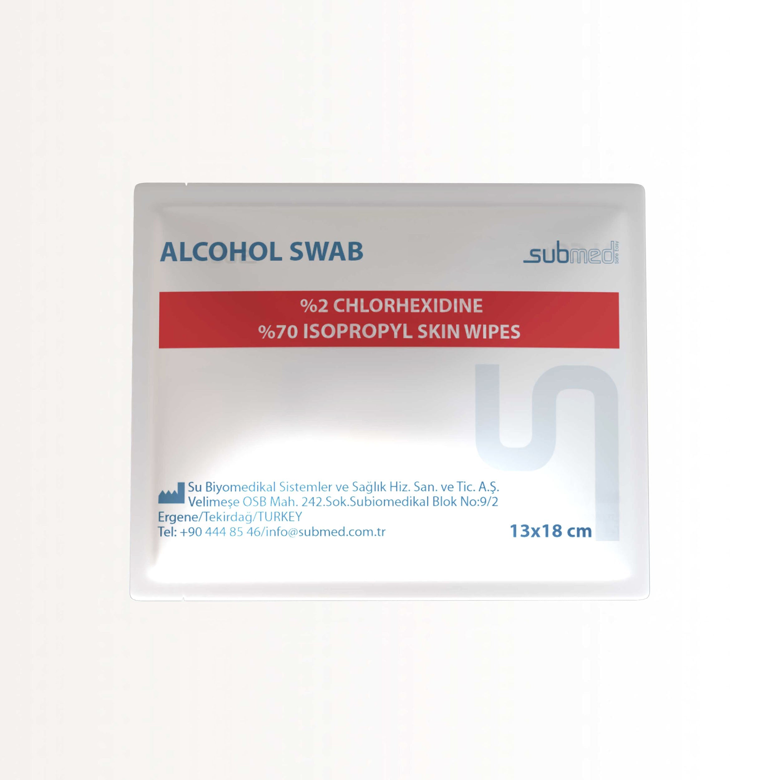 SUBMED Alcohol Wipes (2% CHG/70% IPA) - view 2