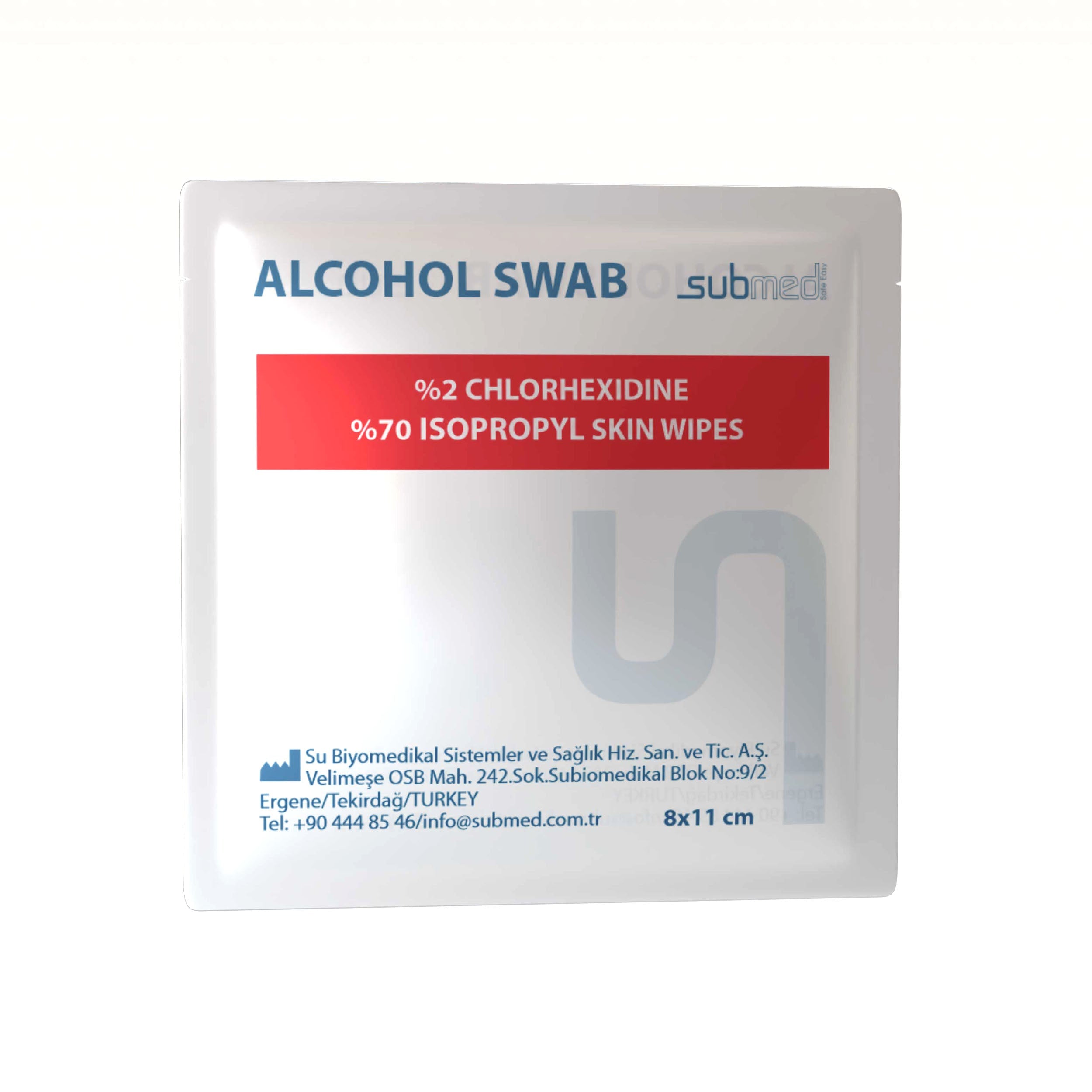 SUBMED Alcohol Wipes (2% CHG) - view 2